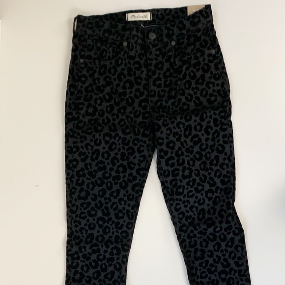 MADEWELL MID RISE LEOPARD PRINT SKINNY JEANS - Picture 10 of 11